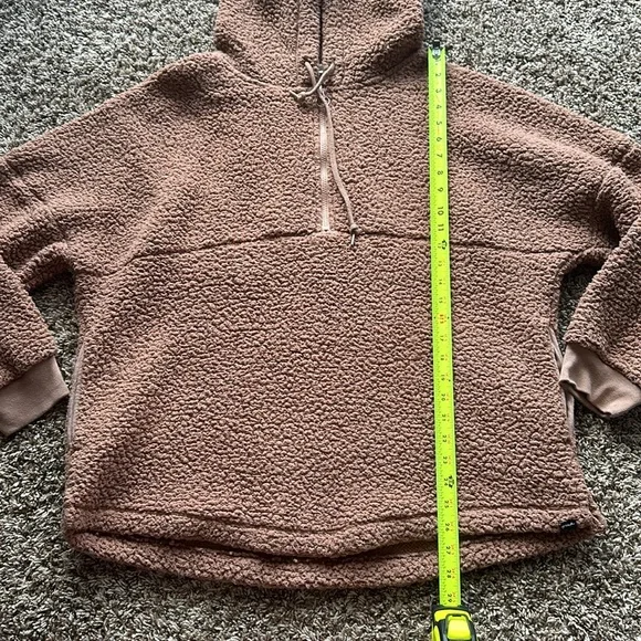 PINK Victoria's Secret Brown Sherpa Hoodie - Picture 2 of 4